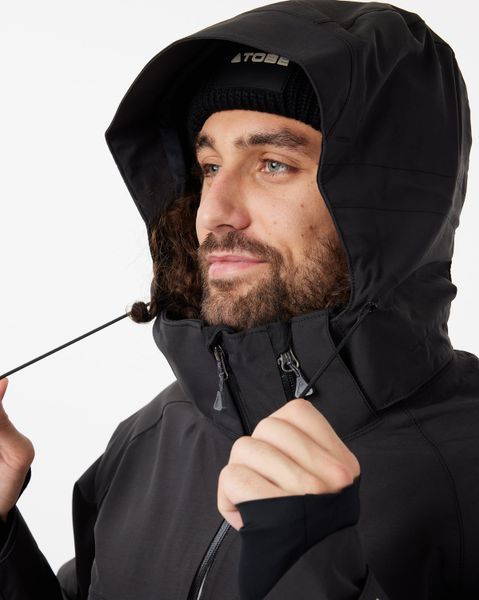 100 % wind and waterproof. Vivid black jacket - TOBE Outerwear - 2XS 500122-001-001 фото