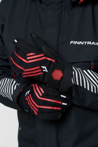 Зимові рукавички FINNTRAIL 2710 IMPACT GraphiteRed L 2710GraphiteRed-L фото